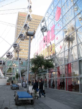 Shoppers in Manchester England on 7 November 2008