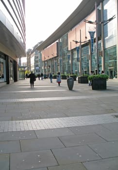 Shoppers in Manchester England on 7 November 2008