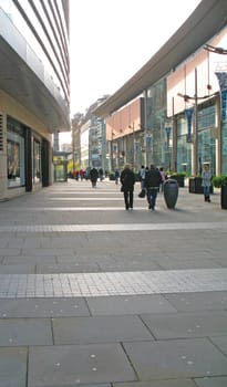 Shoppers in Manchester England on 7 November 2008