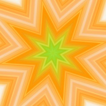 Yellow-green splash star. High resolution abstract image