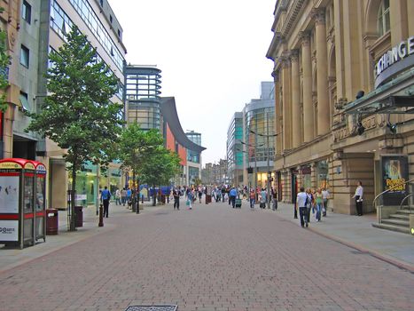 Shopping in Manchester England UK