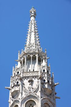 view of Matthias church in Budapest, Hungary