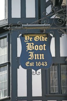 Old Pub Sign in Chester England