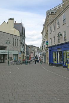 Quiet Day in Kendal Town Centre in Cumbria UK