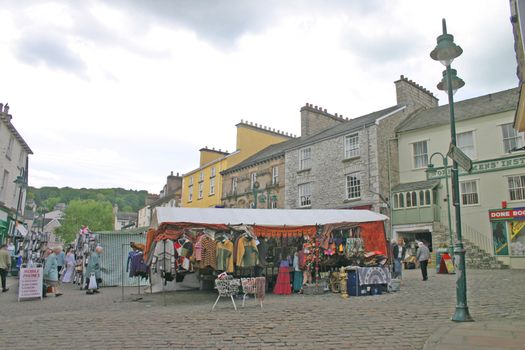 Market Shoppers and Tourists in Kendal
