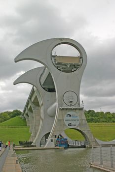 Falkirk Wheel in Scotland UK