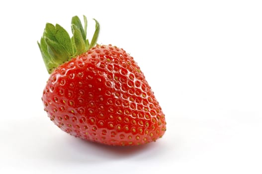 A nice strawberry on a white background