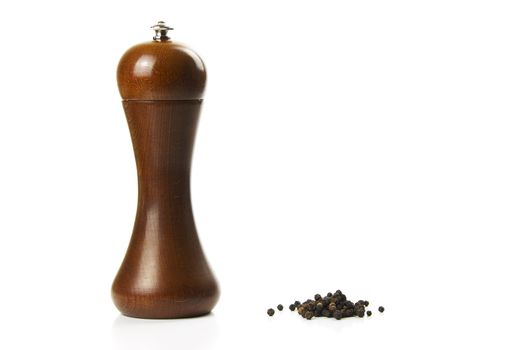 Black pepper and a pepper mill