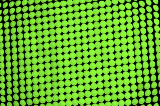 Green dots background, out of focus LED display