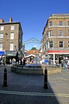 Shoppers and Tourists in York England