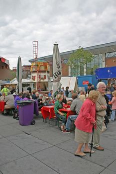 German Continental Market in Liverpool England UK