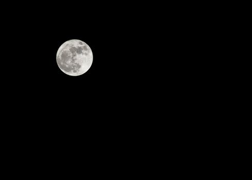 Full Moon in a dark night