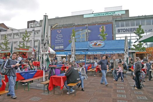 German Continental Market in Liverpool England UK