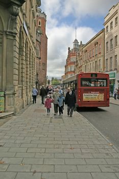 Shoppers in Exeter City Centre Devon UK England