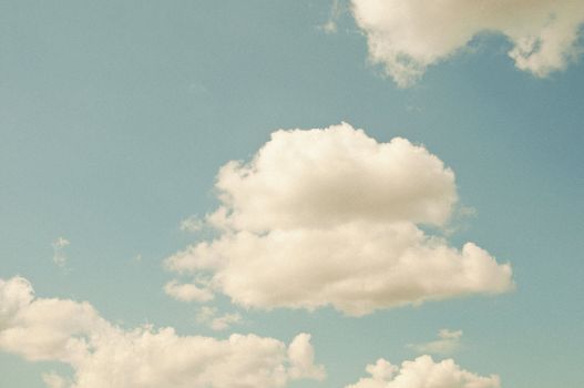 Vintage sky, retro style background