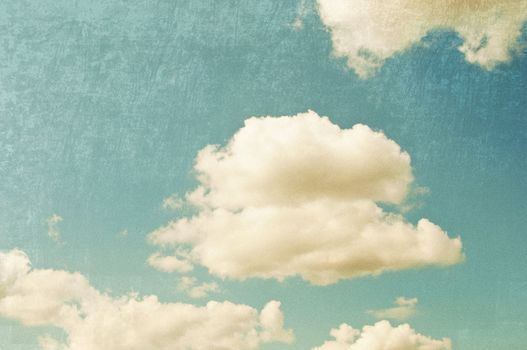 Vintage sky, retro style background