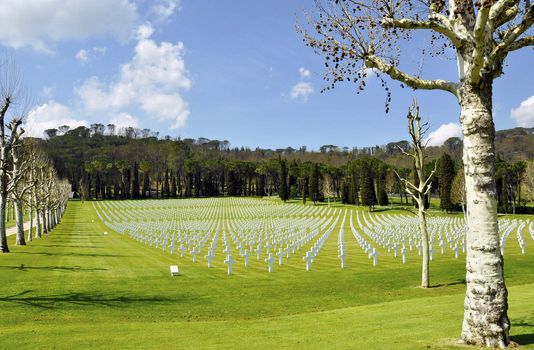 American cemetery outside Florence, Italy