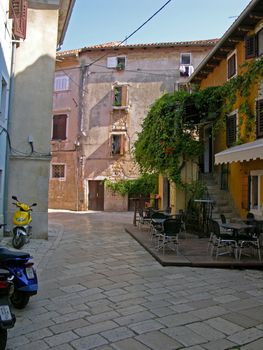 cosy nook of antiquity in Porech town (Croatia)