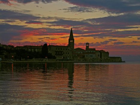 Porech (Croatia) before a thunderstorm