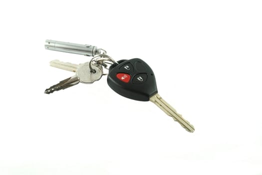 car keys isolated on white background
