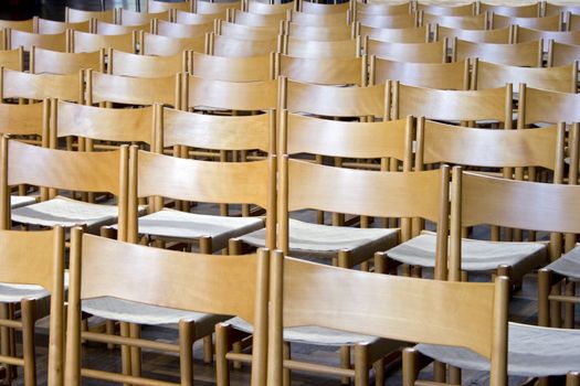 empty chairs in a conference room in Danmark, Aarhus