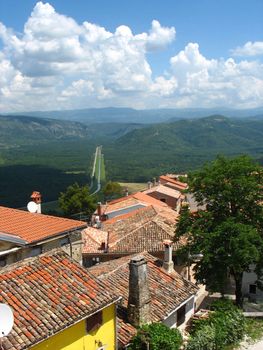 A view of the Motovun city.