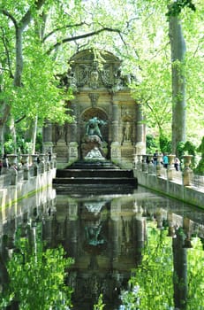 Medicis fountain in the Luxembourg garden, Paris, France