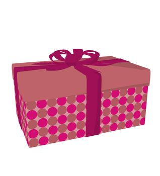 Gift box on a white background