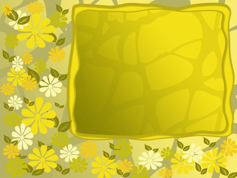 yellow flower frame