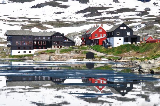 Finse village in summer, Hordaland, Norway