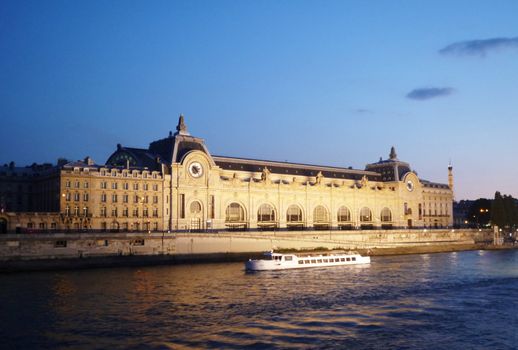 Orsay Museum at night in Paris