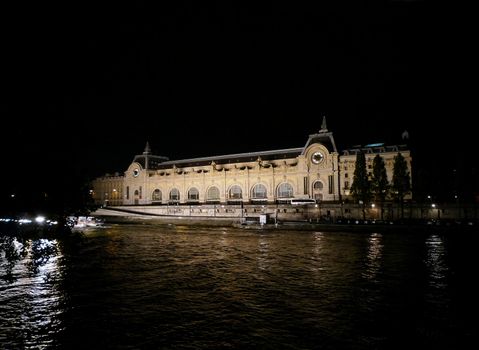 Orsay Museum at night in Paris