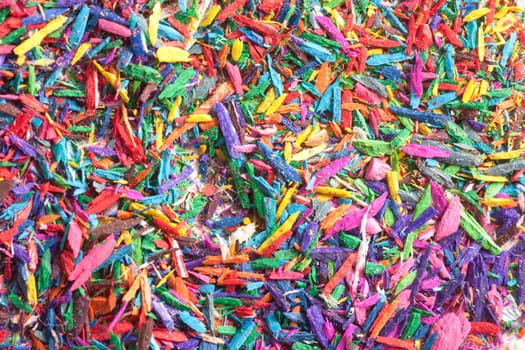 Colorful background with pencils peels