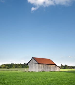 An image of a nice field hut in Bavaria Germany