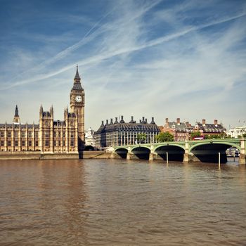 Houses of Parliament at summer time.