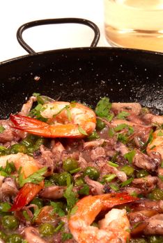 Spanish tapa starter served in small pan