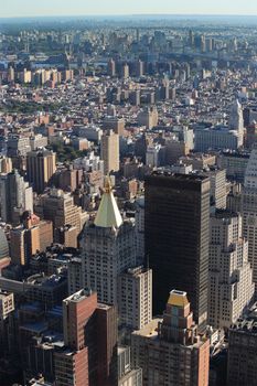 Photo of the landscape of buildings in New York city.