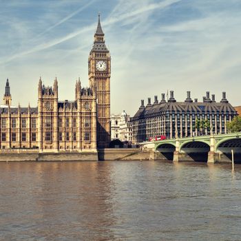 Houses of Parliament at summer time, London, UK.