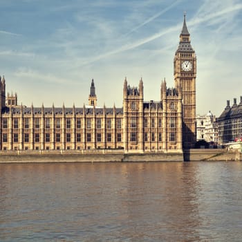 Houses of Parliament at summer time, London, UK.