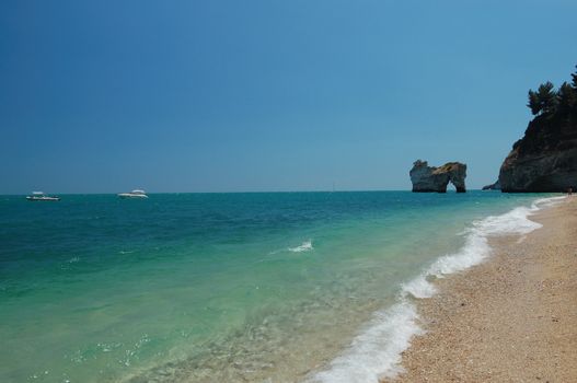 beach  landscape, Baia delle Zagare, Apulia, Italy