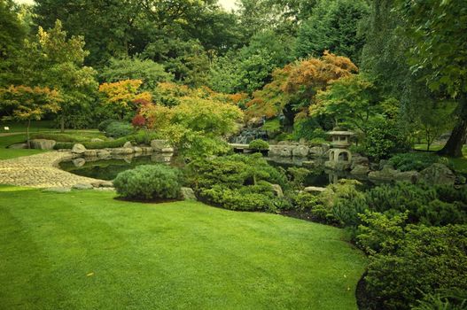 Kyoto Garden in Holland Park, London, UK