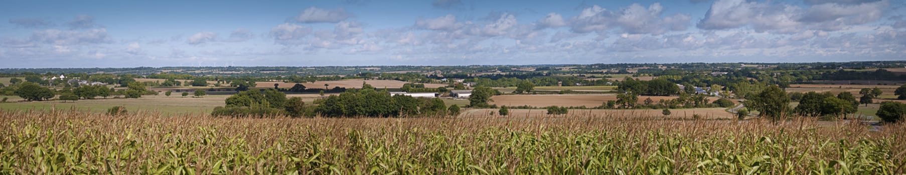 Panorama of french country side