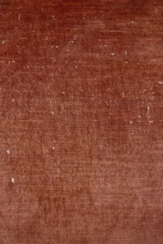 Vintage close up of a brown fabric background