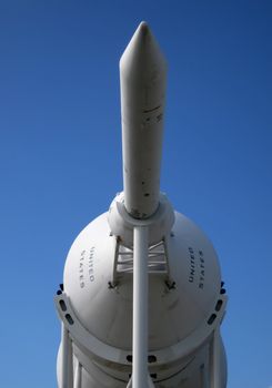 stock picture of parts of a rocket ready to be launched