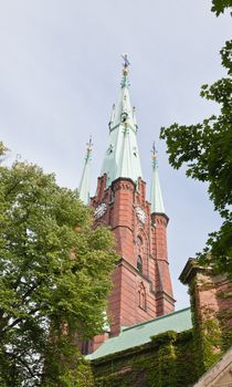 The Clara Kyrka church in central Stockholm Sweden
