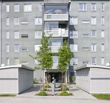 View of a Residential District on a sunny day