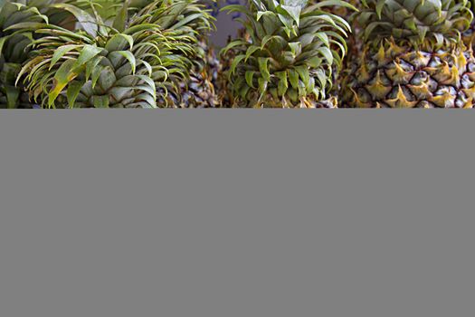 Pineapple at Fruit Stand in Tropical Country