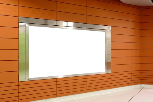 blank billboard indoor