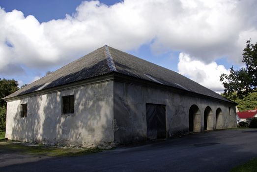 Building of a stable in manor of 18 centuries