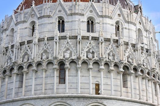 The Baptistry of St. John in Pisa, Tuscany, Italy 